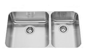 Kindred QCUA1933R Combination bowl undermount 20 gauge small bowl right