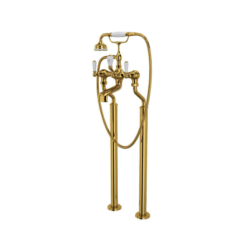 Perrin & Rowe Edwardian™ Floor Mount Tub Filler