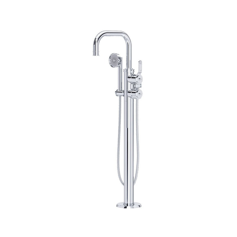 Perrin & Rowe Armstrong Single Hole Floor-mount Tub Filler Trim With U-Spout