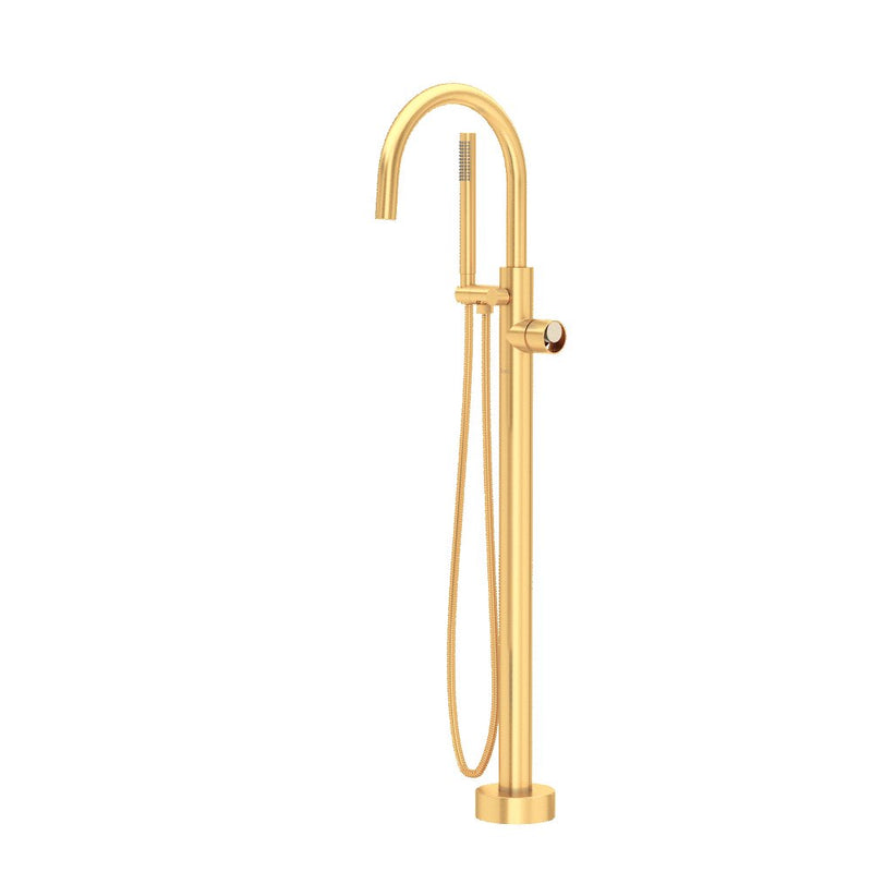 ROHL Eclissi Single Hole Floor-mount Tub Filler Trim With C-Spout