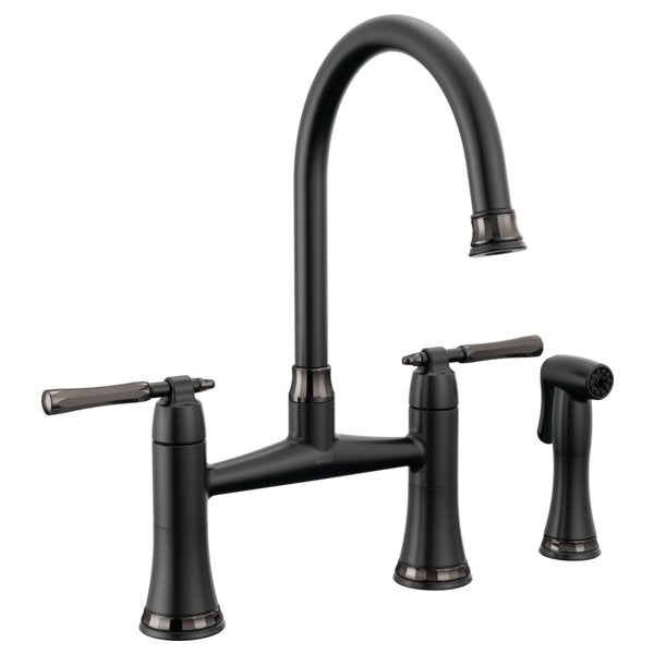 BRIZO TULHAM 62558LF BRIDGE FAUCET WITH SPRAY - 2L