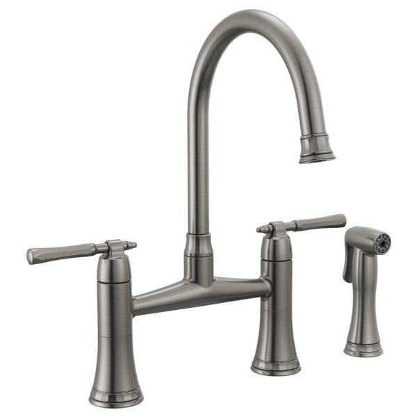 BRIZO TULHAM 62558LF BRIDGE FAUCET WITH SPRAY - 2L