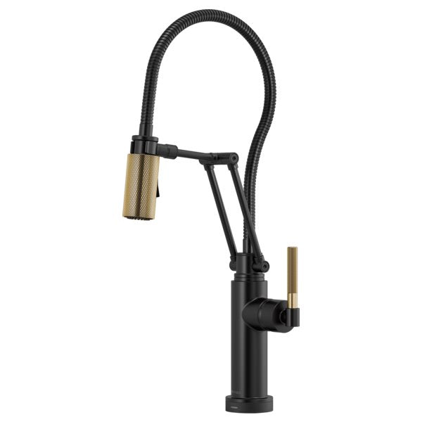 BRIZO LITZE 64143LF SMARTTOUCH ARTICULATING FAUCET WITH KNURLED HANDLE AND FINIS