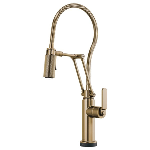 BRIZO LITZE 64144LF SMARTTOUCH ARTICULATING FAUCET WITH INDUSTIRAL HANDLE AND FI
