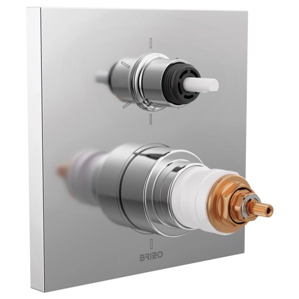 BRIZO FRANK LLOYD WRIGHT T75622-LHP THERM W/INT 6F DIV TRIM - LESS HANDLES