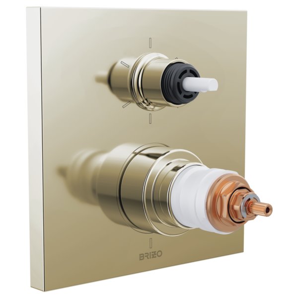 BRIZO FRANK LLOYD WRIGHT T75622-LHP THERM W/INT 6F DIV TRIM - LESS HANDLES