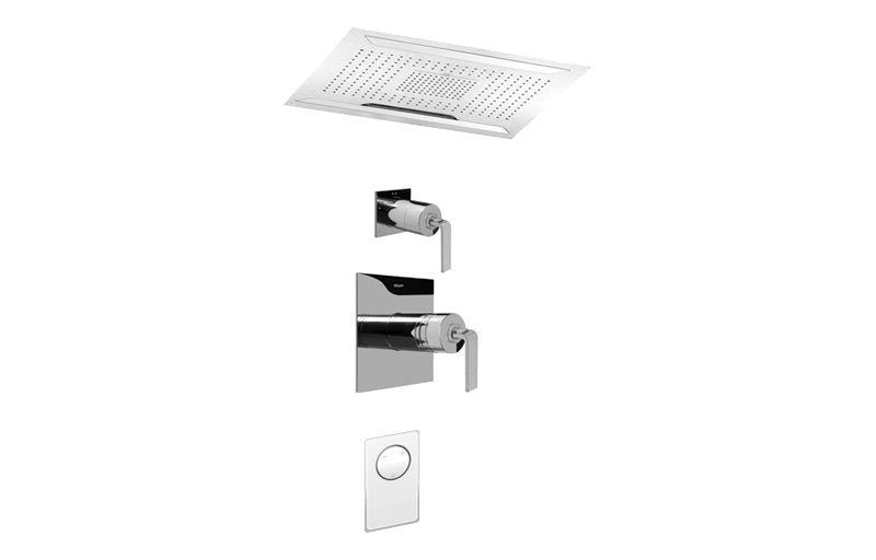 Graff AQ5.000A-LM40S-T Ceiling-Mount Shower System with Diverter Valve - Trim