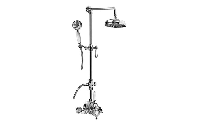 Graff CD2.02-LM34S Exposed Thermostatic Shower System with Handshower - Rough and Trim