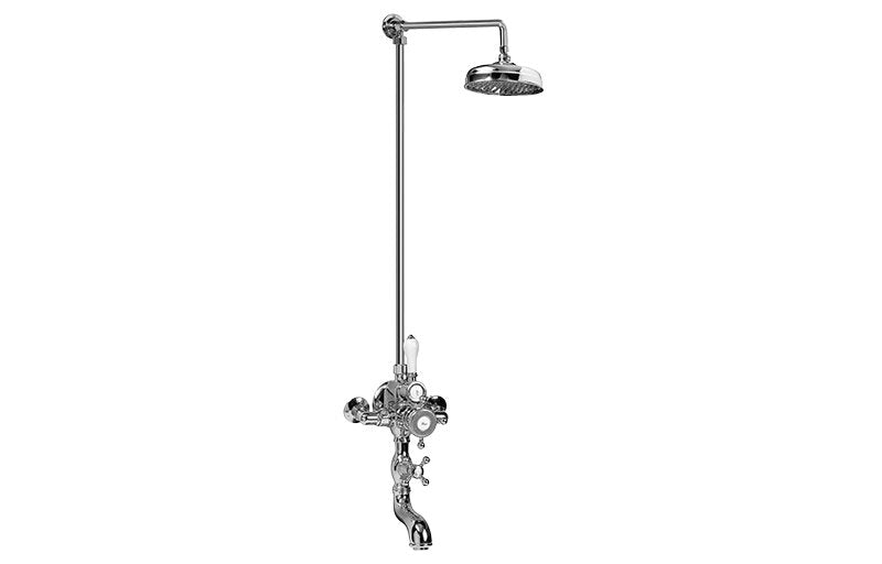 Graff CD3.02 Exposed Thermostatic Tub and Shower System - Rough and Trim