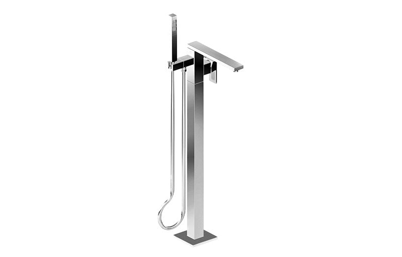 Graff G-11254-LM55N Incanto Floor Mount Tub Filler with Diverter and Handshower Rough and Trim