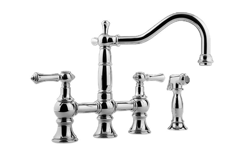 Graff G-4845-LM15 Adley Bridge Kitchen Faucet with Side Spray