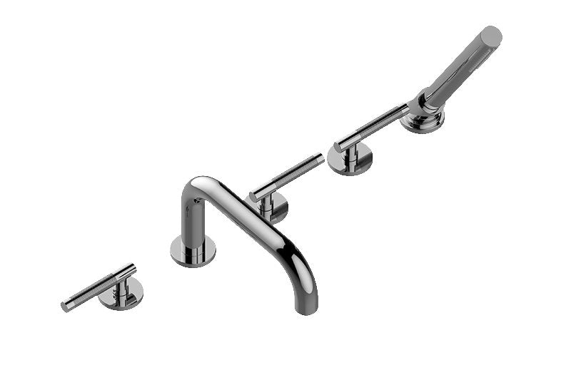 Graff G-6751-LM57B Harley Roman Tub Set with Handshower - Rough and Trim