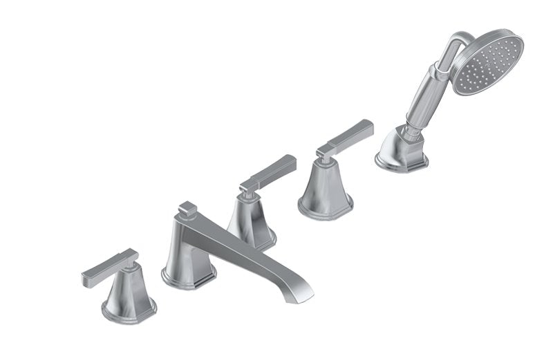 Graff G-6851-LM47B Finezza UNO Roman Tub Set with Handshower with Lever Handle - Rough and Trim