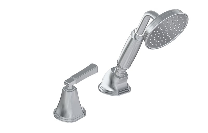 Graff G-6855-LM47B-T Finezza UNO Deck-Mounted Handshower and Diverter Set with Lever Handle - Trim Only