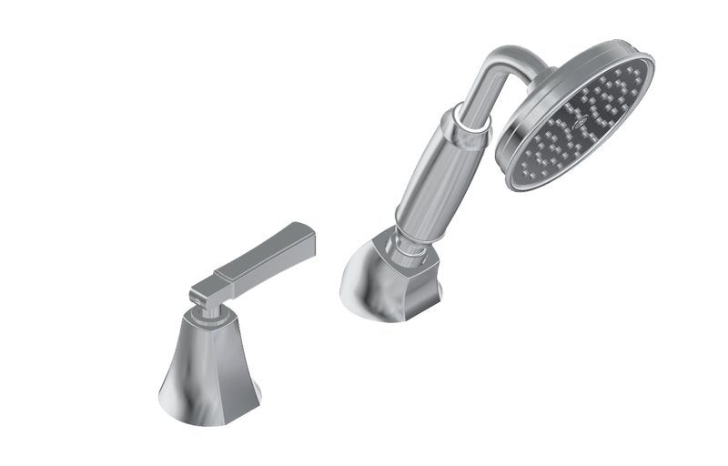 Graff G-6856-LM47B Finezza DUE Deck-Mounted Handshower and Diverter Set with Lever Handle - Rough and Trim