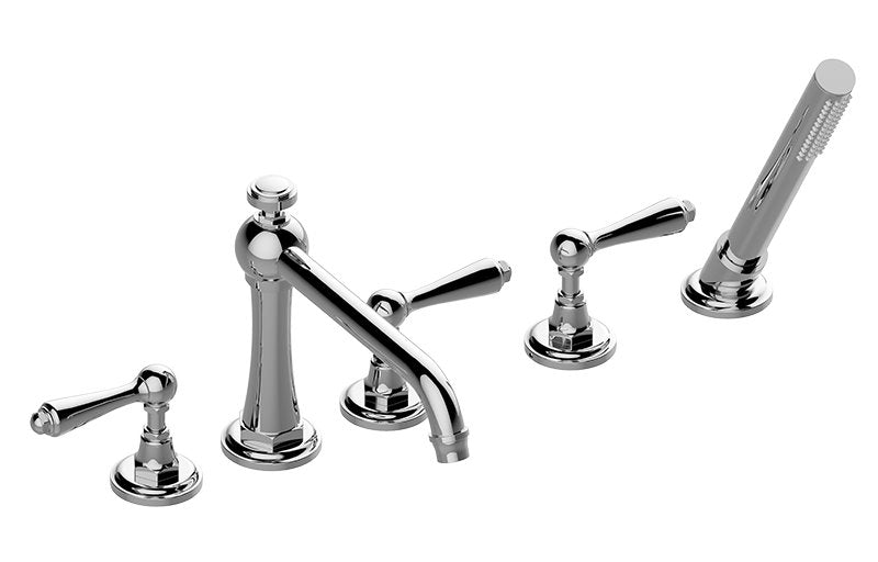 Graff G-6951-LM48B Camden Roman Tub Set with Handshower with Lever Handle - Rough and Trim