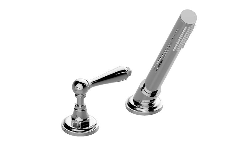 Graff G-6955-LM48B-T Camden Deck-Mounted Handshower and Diverter Set with Lever Handle - Trim Only