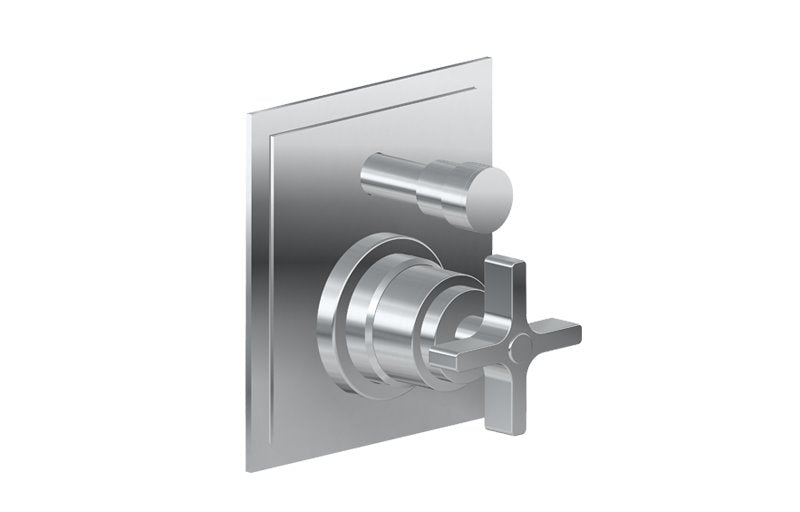 Graff G-7085-C15S-T Finezza Pressure Balancing Valve Trim with Cross Handle and Diverter