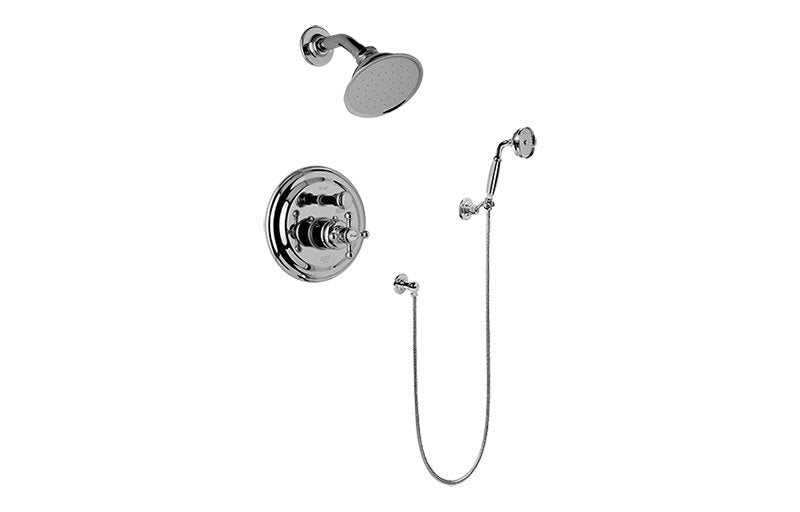 Graff G-7167-C2S Traditional Pressure Balancing Shower Set - Rough and Trim