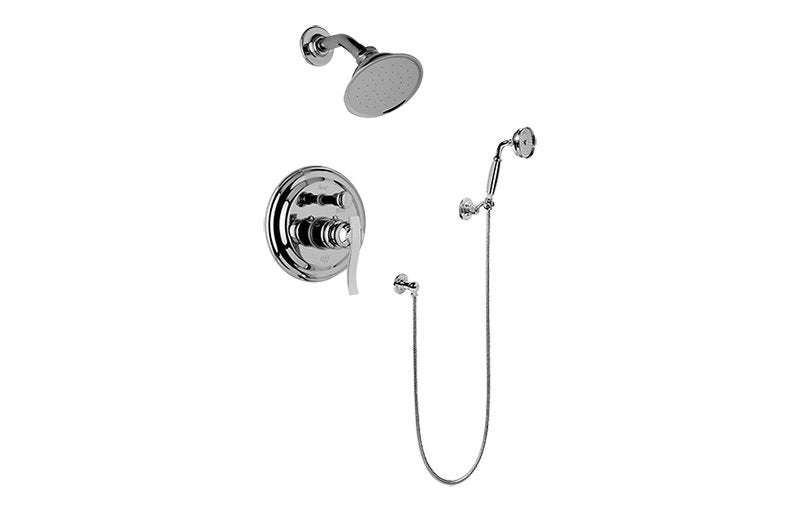 Graff G-7167-LM20S Traditional Pressure Balancing Shower Set - Rough and Trim