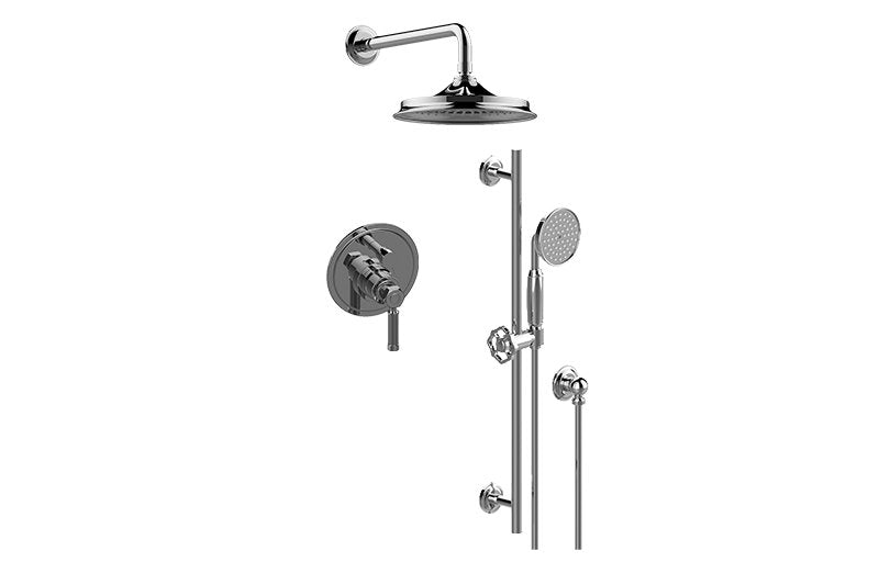 Graff G-7226-LM56B Contemporary Pressure Balancing Shower Set - Rough and Trim