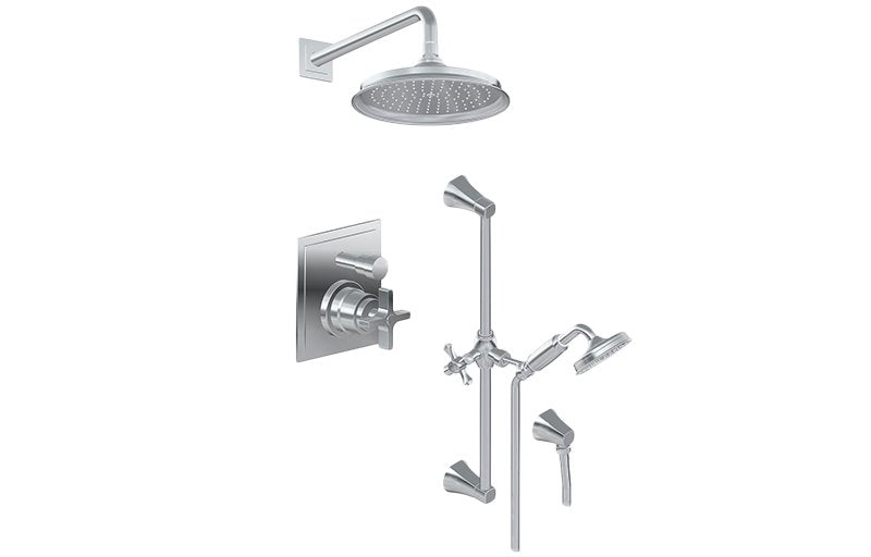 Graff G-7288-C15S Contemporary Pressure Balancing Shower Set - Rough and Trim