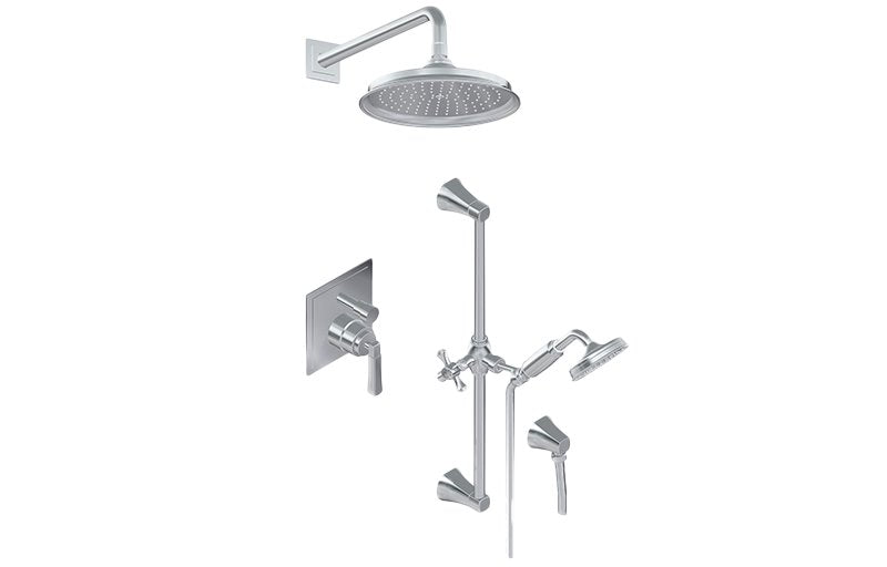 Graff G-7288-LM47S Contemporary Pressure Balancing Shower Set - Rough and Trim