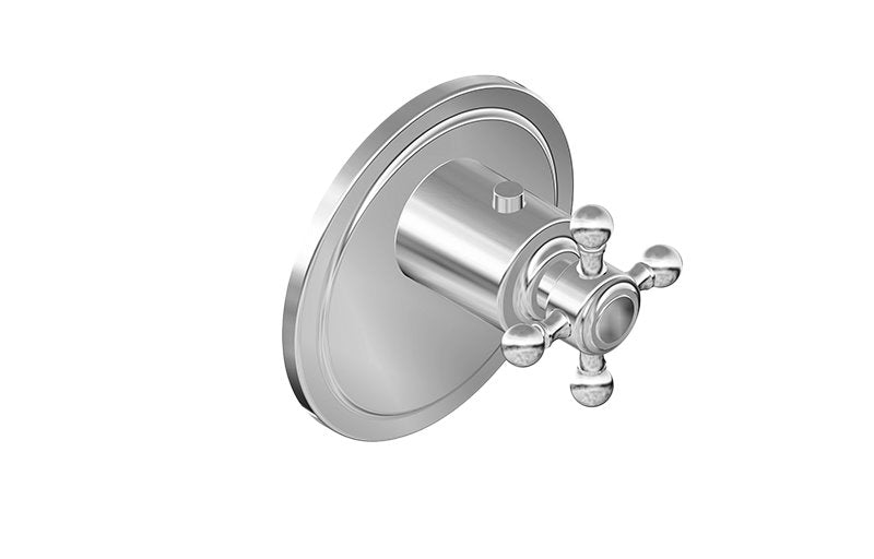 Graff G-8031-C2E-T M-Series Transitional Thermostatic Trim Plate with Cross Handle