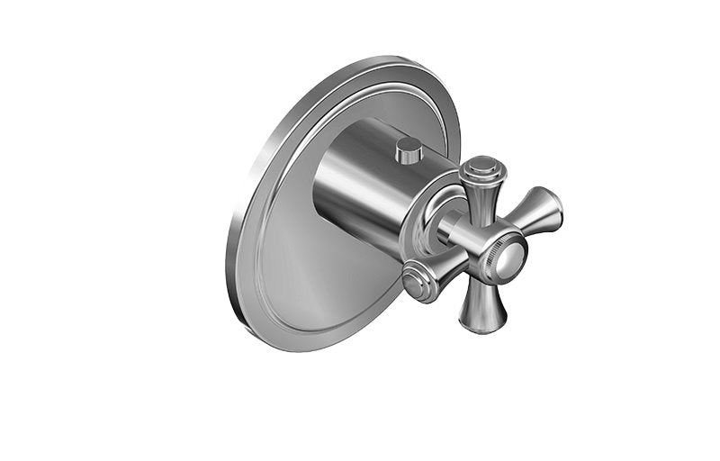 Graff G-8031-C3E-T M-Series Transitional Thermostatic Trim Plate with Cross Handle