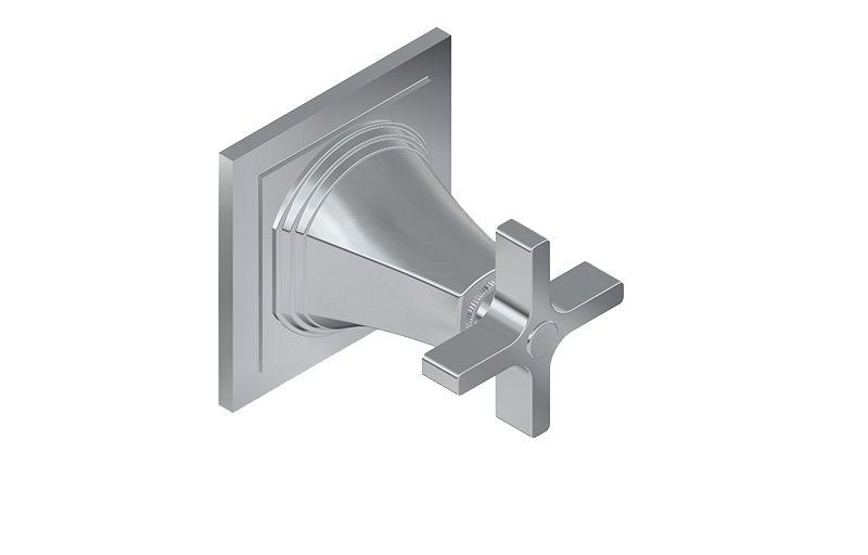 Graff G-8073-C15E1-T M-Series Finezza UNO 2-Way Diverter Trim Plate with Cross Handle