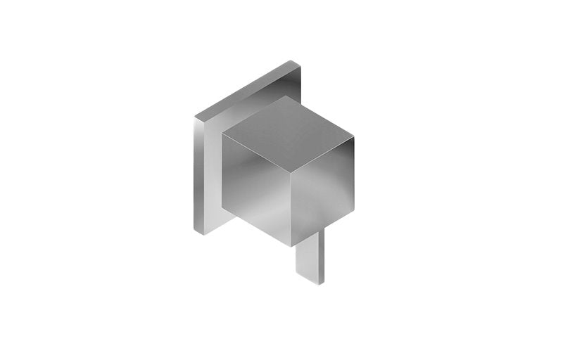 Graff G-8098-LM39E1-T M-Series Square Stop/Volume Control Trim Plate with Qubic Tre Handle