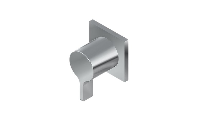 Graff G-8098-LM46E1-T M-Series Square Stop/Volume Control Trim Plate and Terra Handle