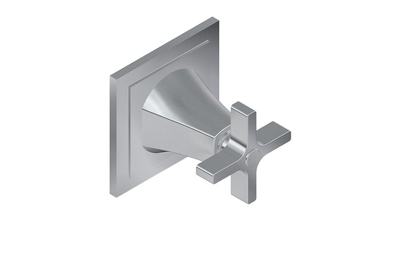 Graff G-8199-C15E1-T M-Series Finezza DUE Stop/Volume Trim Plate with Cross Handle