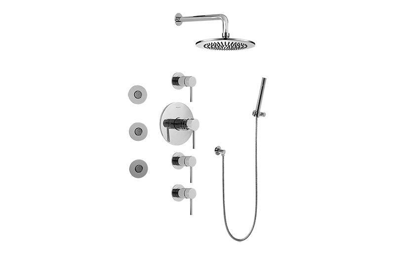Graff GB1.122A-LM37S-T Full Thermostatic Shower System - Trim Only