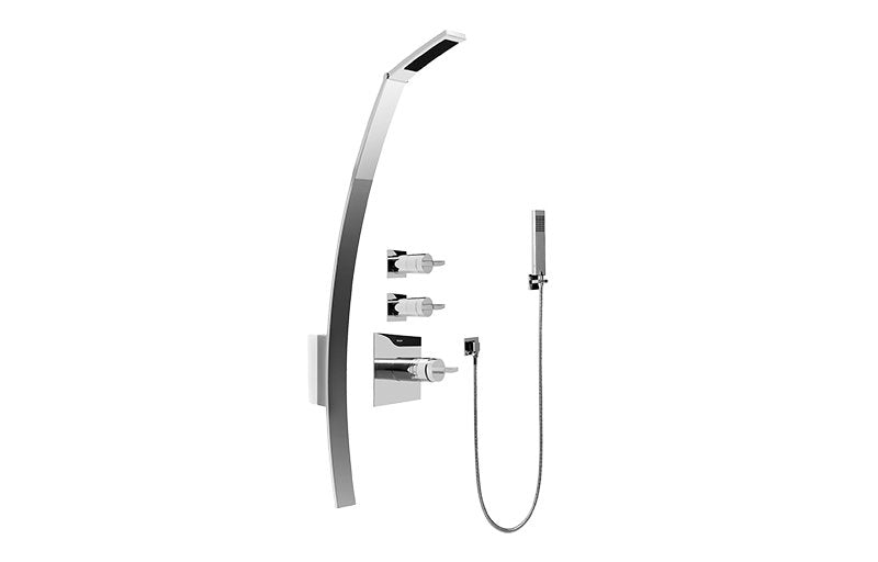 Graff GF2.020A-C14S-T Luna Thermostatic Shower Set with Handshower - Trim Only