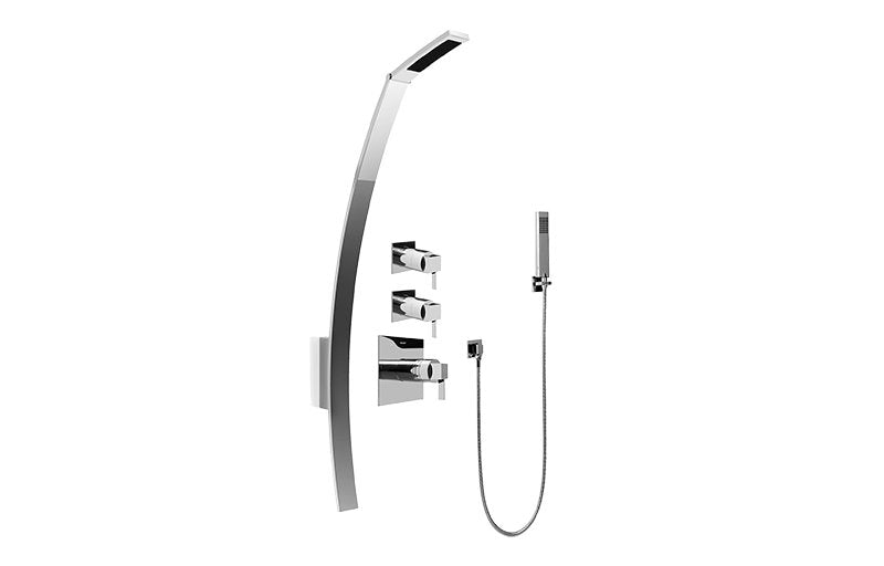 Graff GF2.020A-LM39S Luna Thermostatic Shower Set with Handshower - Rough and Trim