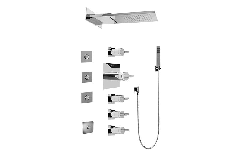 Graff GH1.124A-C14S Full Square LED Thermostatic Shower System