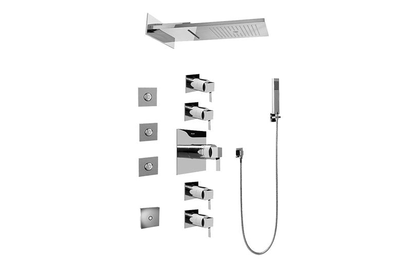 Graff GH1.124A-LM39S Full Square LED Thermostatic Shower System