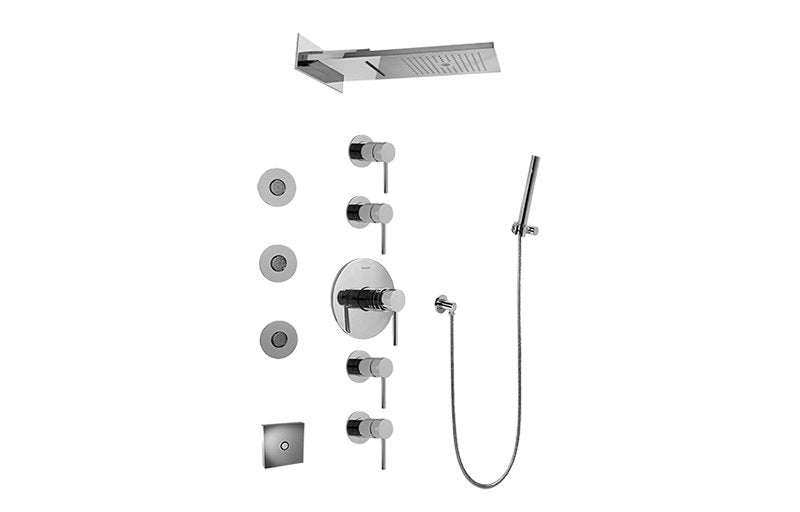 Graff GK1.124A-LM37S-T Full Round LED Thermostatic Shower System - Trim