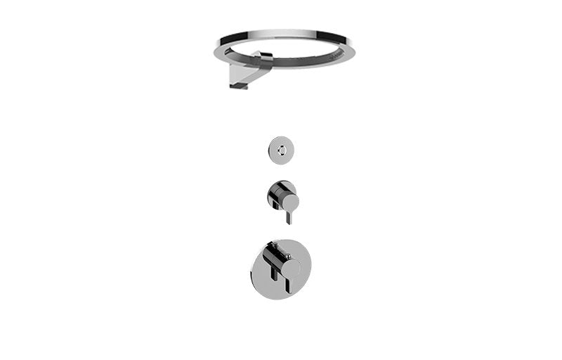 Graff GL2.009SD-LM46E0-T M-Series Thermostatic Set with Ametis Ring and Diverter Valve - Trim Only