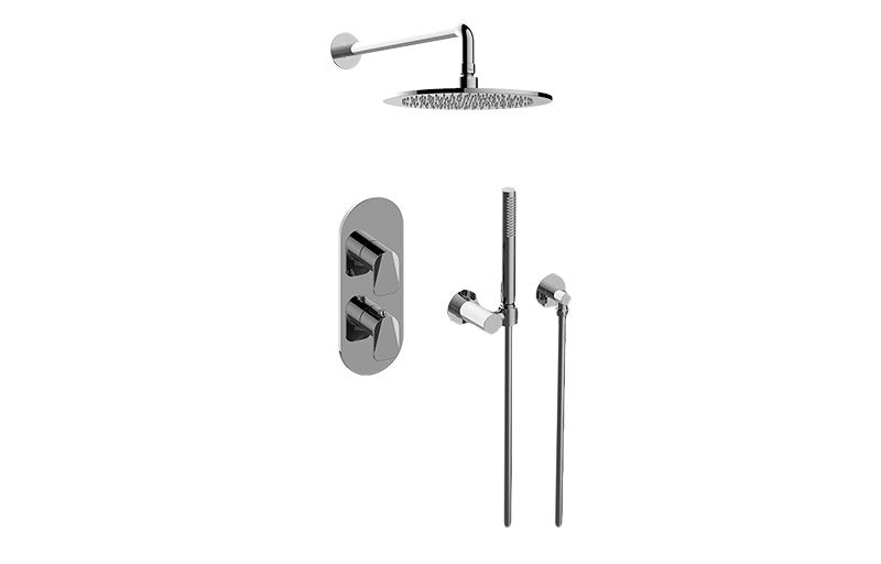 Graff GL2.022WD-LM59E0 M-Series Thermostatic Shower System - Shower with Handshower - Rough and Trim