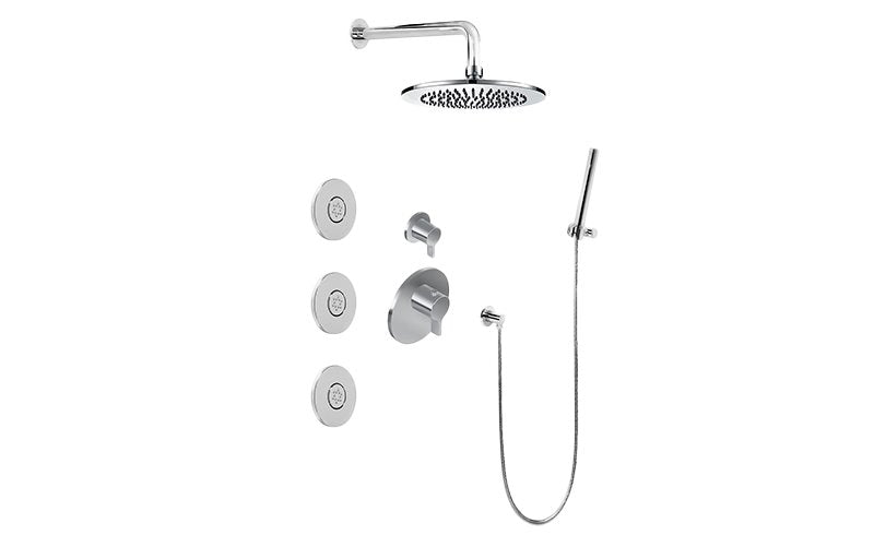 Graff GL2.122SG-LM46E0-T M-Series Full Thermostatic Shower System with Diverter Valve - Trim Only