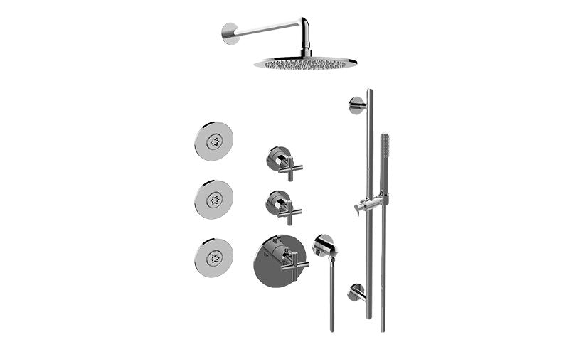 Graff GL3.112SH-C17E0-T M-Series Full Thermostatic Shower System - Trim Only