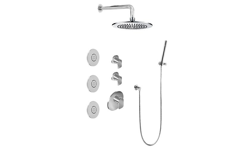 Graff GL3.112SH-LM42E0 M-Series Full Thermostatic Shower System - Rough and Trim