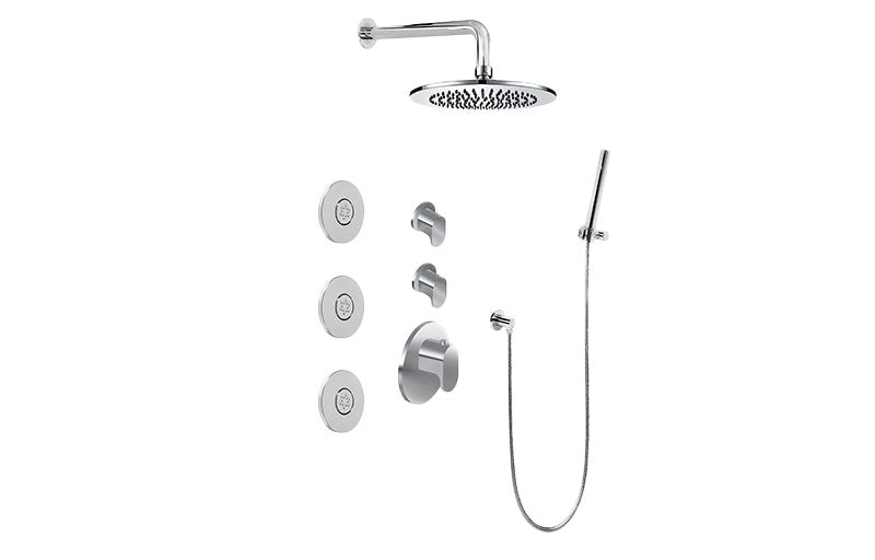 Graff GL3.112SH-LM44E0-T M-Series Full Thermostatic Shower System - Trim Only