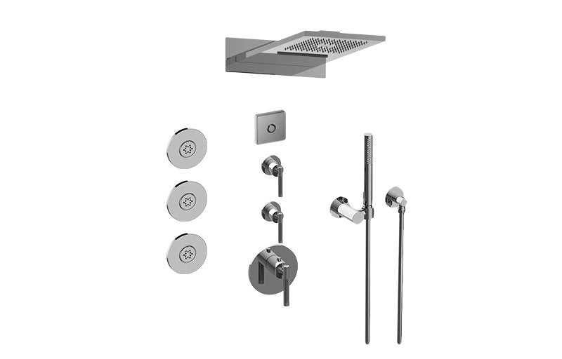 Graff GL3.124SE-LM57E0 Full Round LED Thermostatic Shower System
