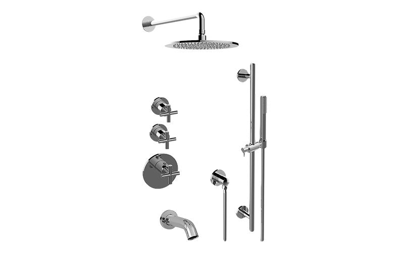 Graff GL3.612ST-C17E0 M-Series Full Thermostatic Shower System with Diverter Valve - Rough and Trim