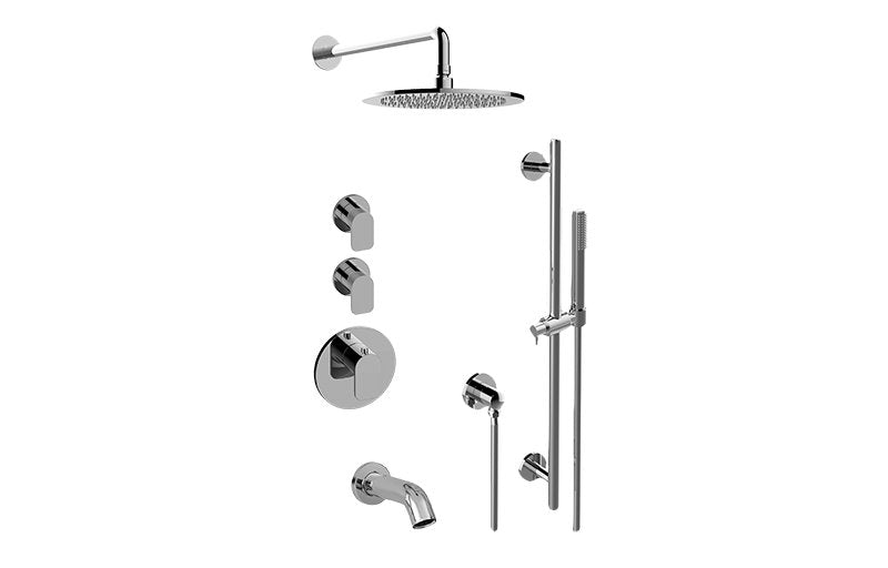 Graff GL3.612ST-LM42E0-T M-Series Full Thermostatic Shower System with Diverter Valve - Trim Only