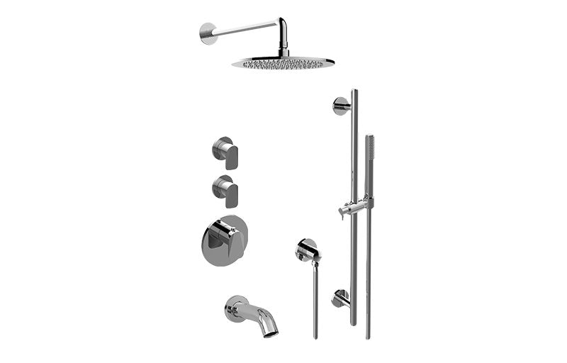 Graff GL3.612ST-LM59E0 M-Series Full Thermostatic Shower System with Diverter Valve - Rough and Trim