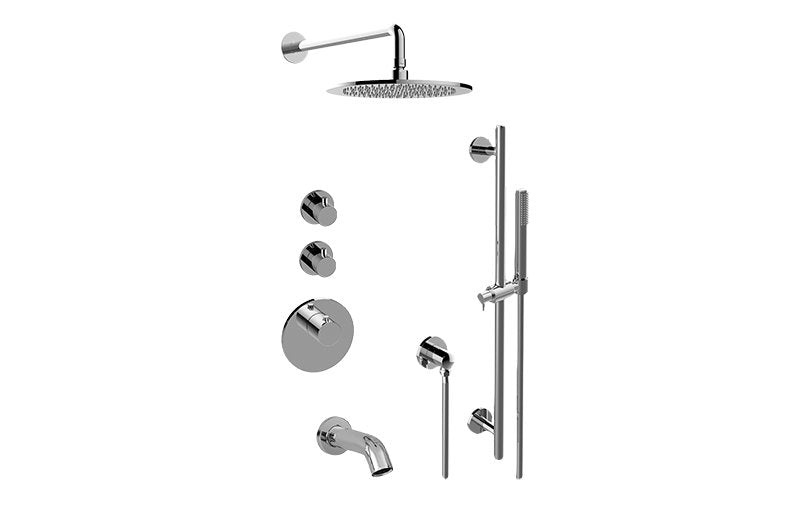 Graff GL3.612SV-RH0 M-Series Full Thermostatic Shower System - Rough and Trim